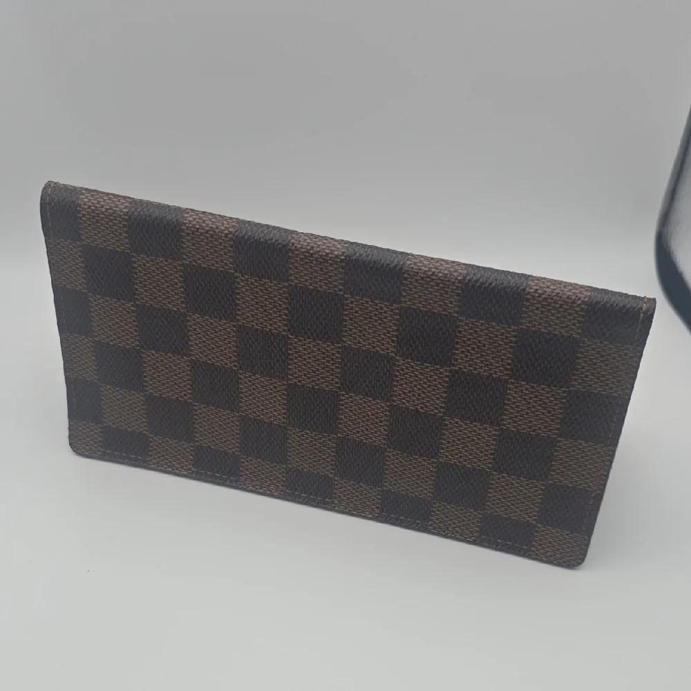 Louis Vuitton Brown Damier Porte Yen Cartes Credit Bifold Long Wallet (EUC)COA✨️